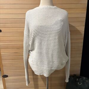 DKNY Women's Textured Cream Sweater‎